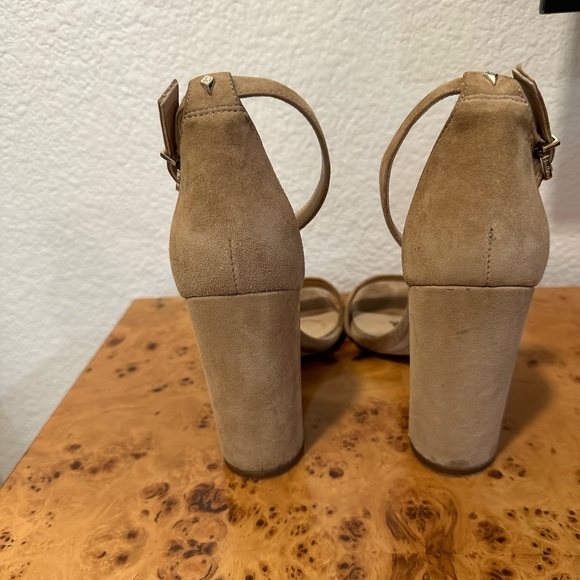 Sam Edelman Yaro Block Heel Nude Suede - Picture 7 of 8